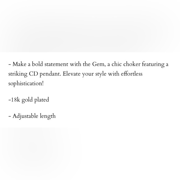 GOLD VINTAGE CHAINS - DIOR Gold Plated Chain Necklace - Picture 3 of 3